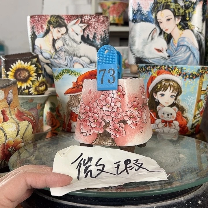 景德镇手绘花盆性价比超高