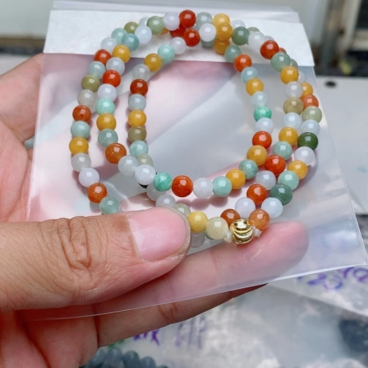 定制翡翠未镶嵌2****悦项链