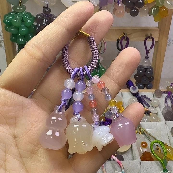 钥匙挂件，福利款，紫色葫芦