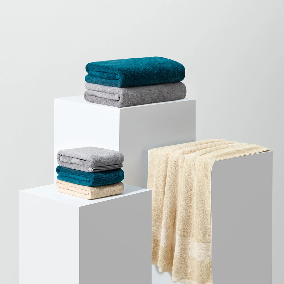 愉悦之家全棉抗菌云柔肤感浴巾