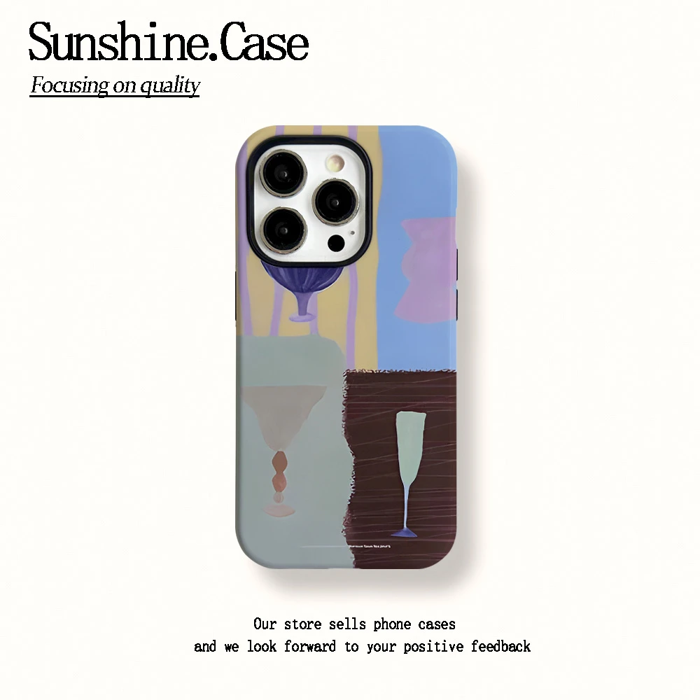 菲林二合一适用苹果华为vivo小米oppo手机壳四个杯子15PRO/14