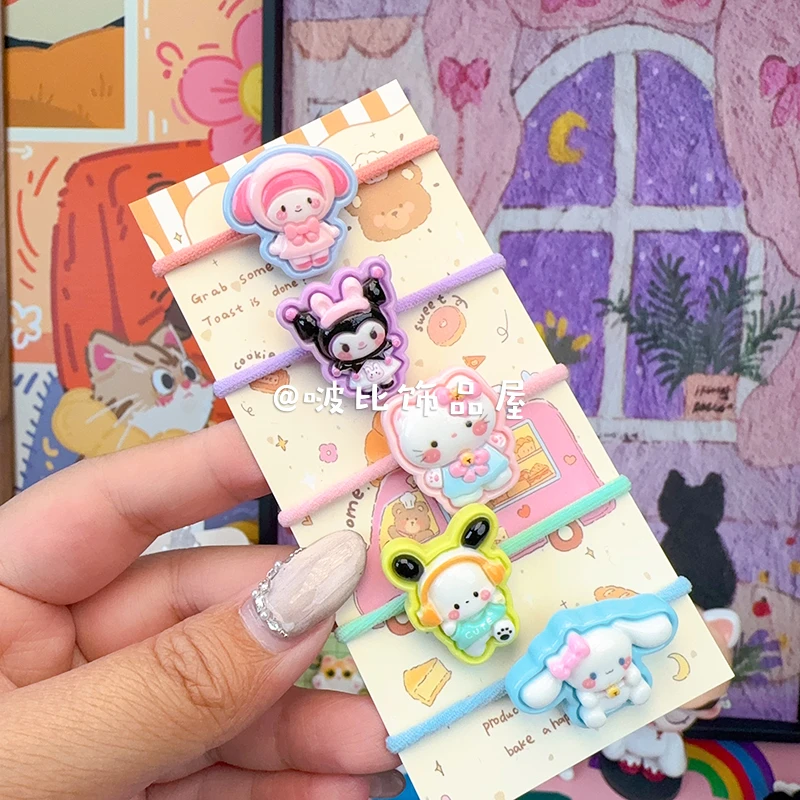 【萌萌饼干大耳狗拇指发圈】可爱宝宝甜美公主不伤发宝宝拇指发绳