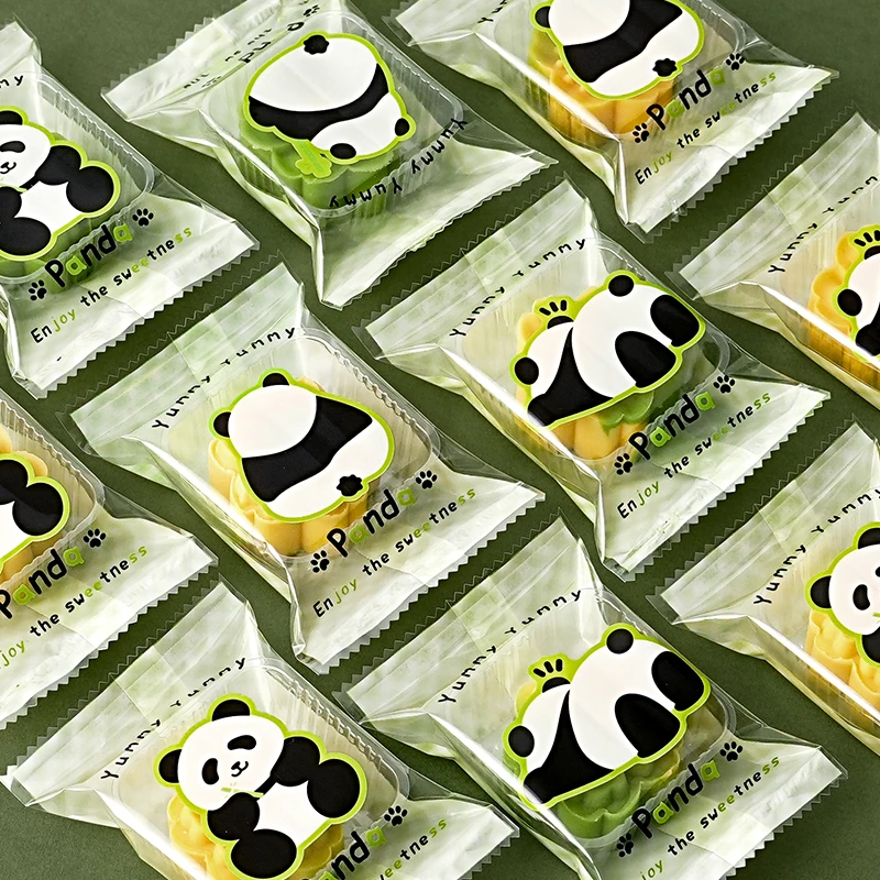 熊猫绿豆糕机封袋30克冰糕点心包装袋子迷你月饼单个内托家用烘焙