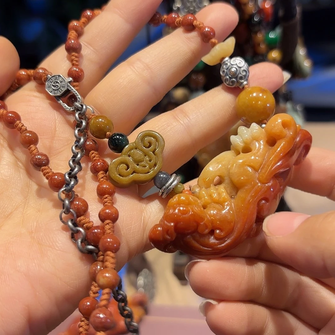 翡翠未镶嵌颈饰原创