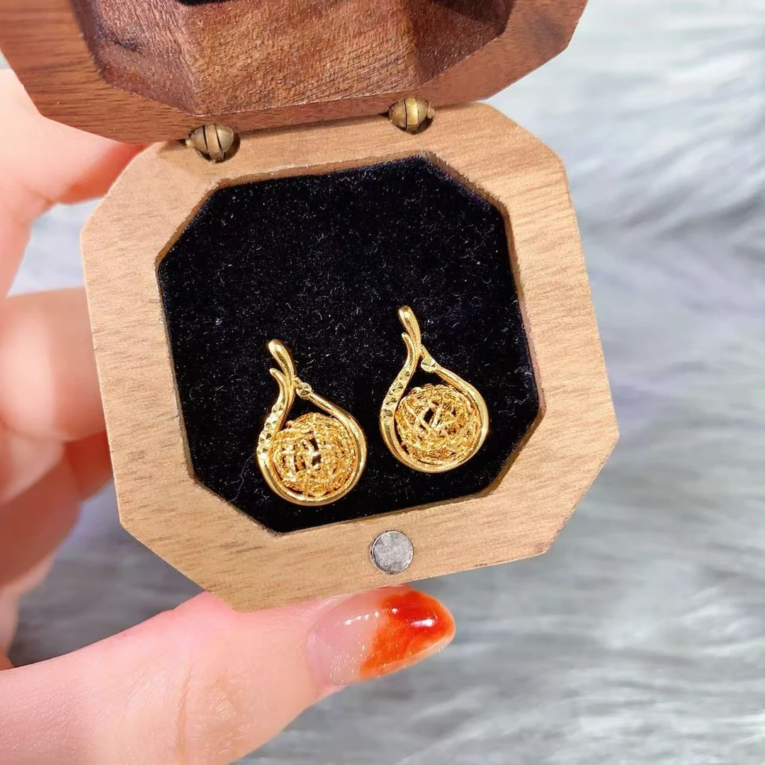 【伟新源】足金999 5G工艺  水滴球球直针4.2克