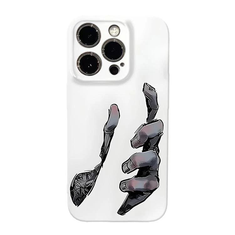 适用ins简约双手苹果16promax菲林手机壳华为oppovivo小米15创意