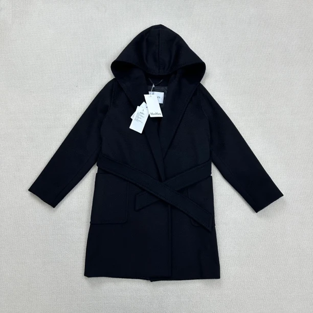 全新未使用 MaxMara 羊绒连帽大衣/38码/WL0827