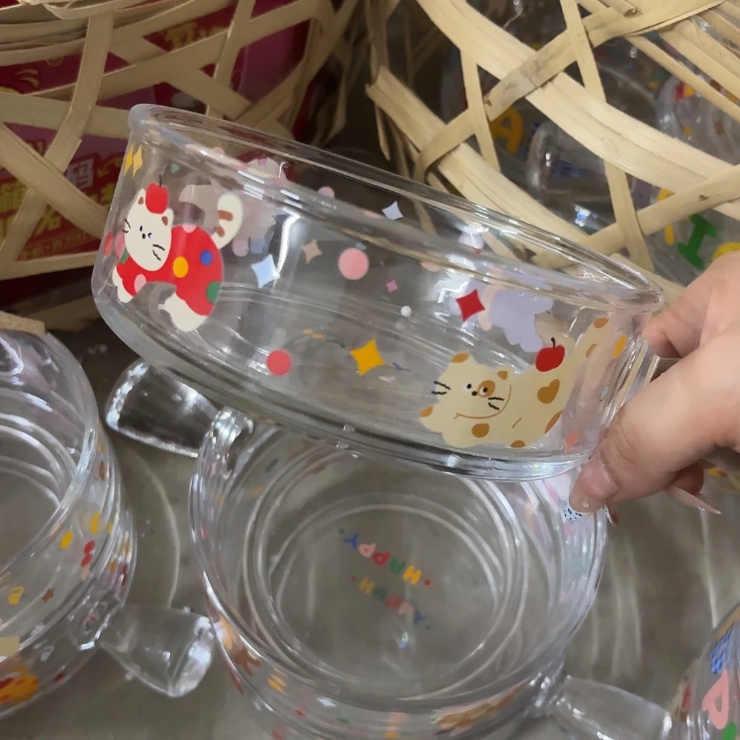 搪瓷微瑕玻璃猫手柄一个