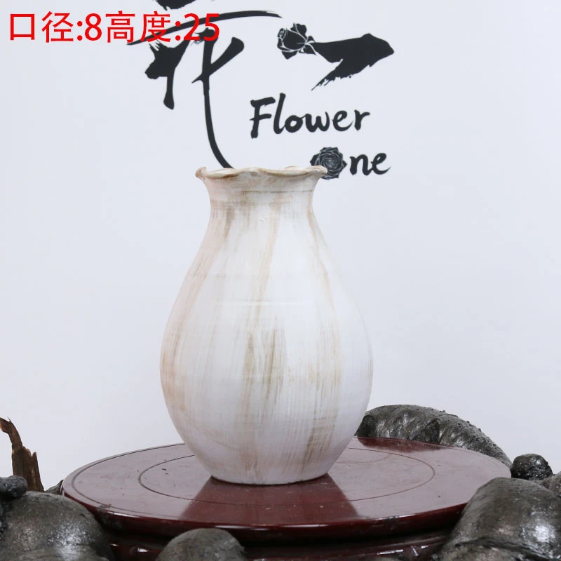 【景德镇系列】高级轻奢陶罐装饰品玄关插花用花瓶花器