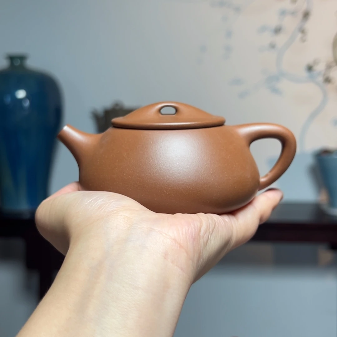 茶壶紫砂石瓢台西紫泥230