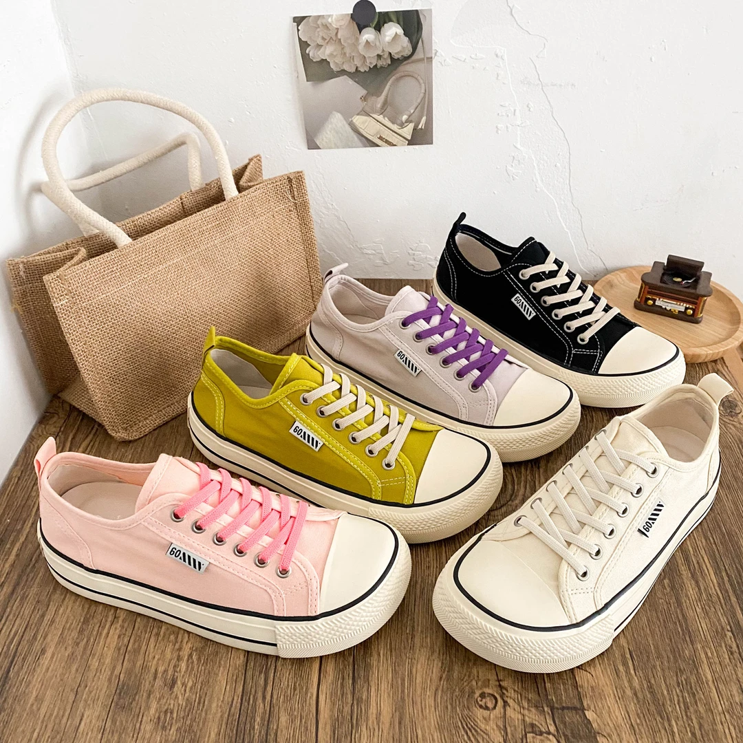 希玥芒果头厚底帆布鞋女鞋经典基础板鞋休闲小众小黑鞋复古chic