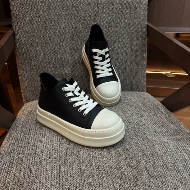 秋冬男士高街时尚中帮厚底系带休闲鞋951-1