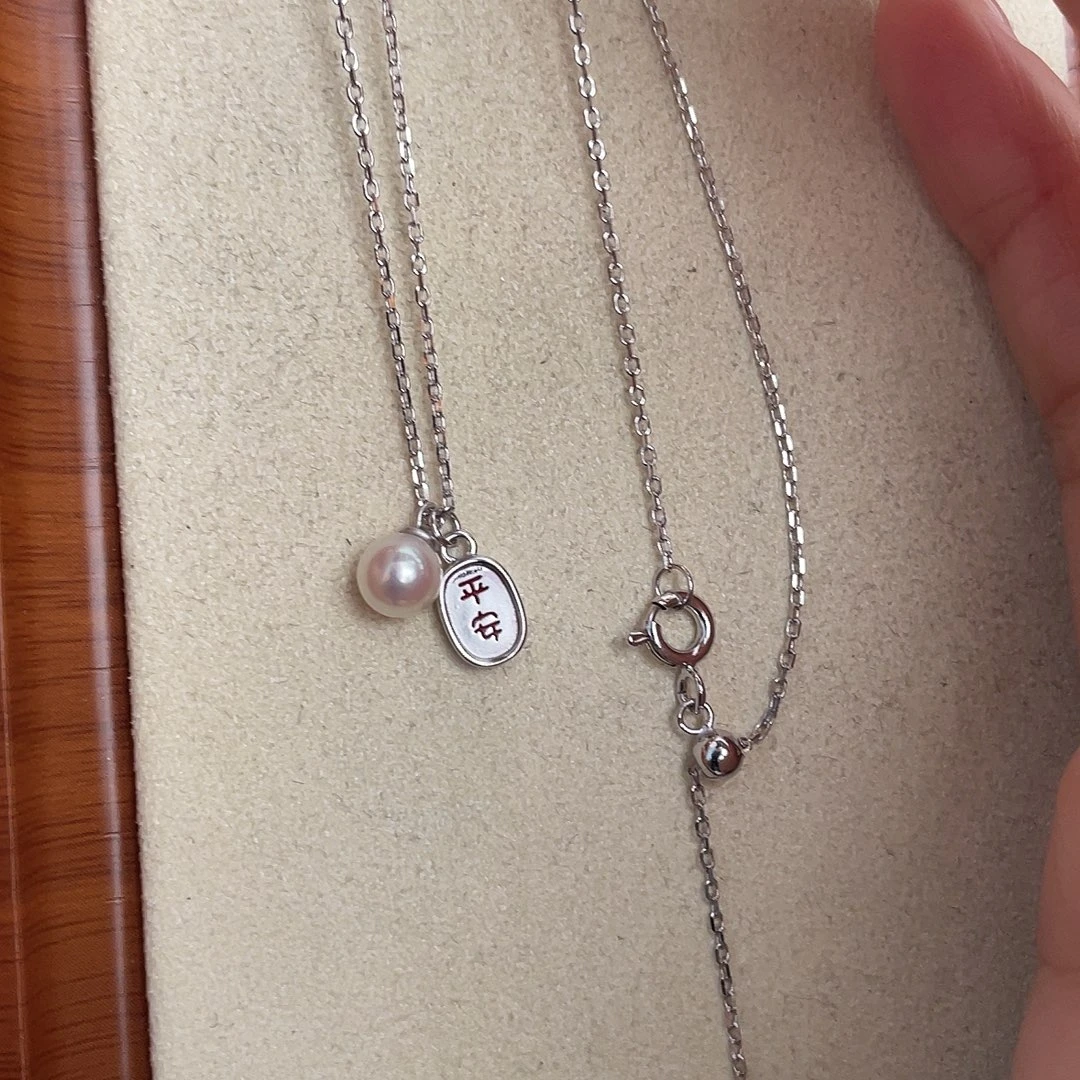 银S925镶嵌颈饰海水珍珠