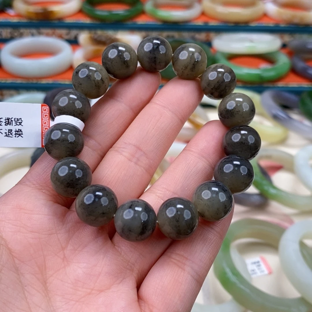 和田玉糖青花卡13+未镶嵌