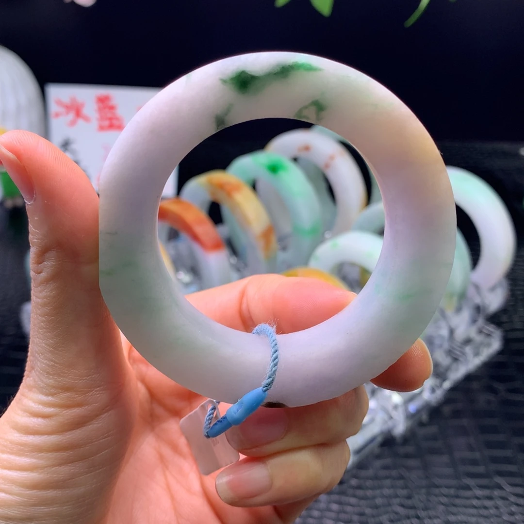 定制翡翠未镶嵌手镯49-58