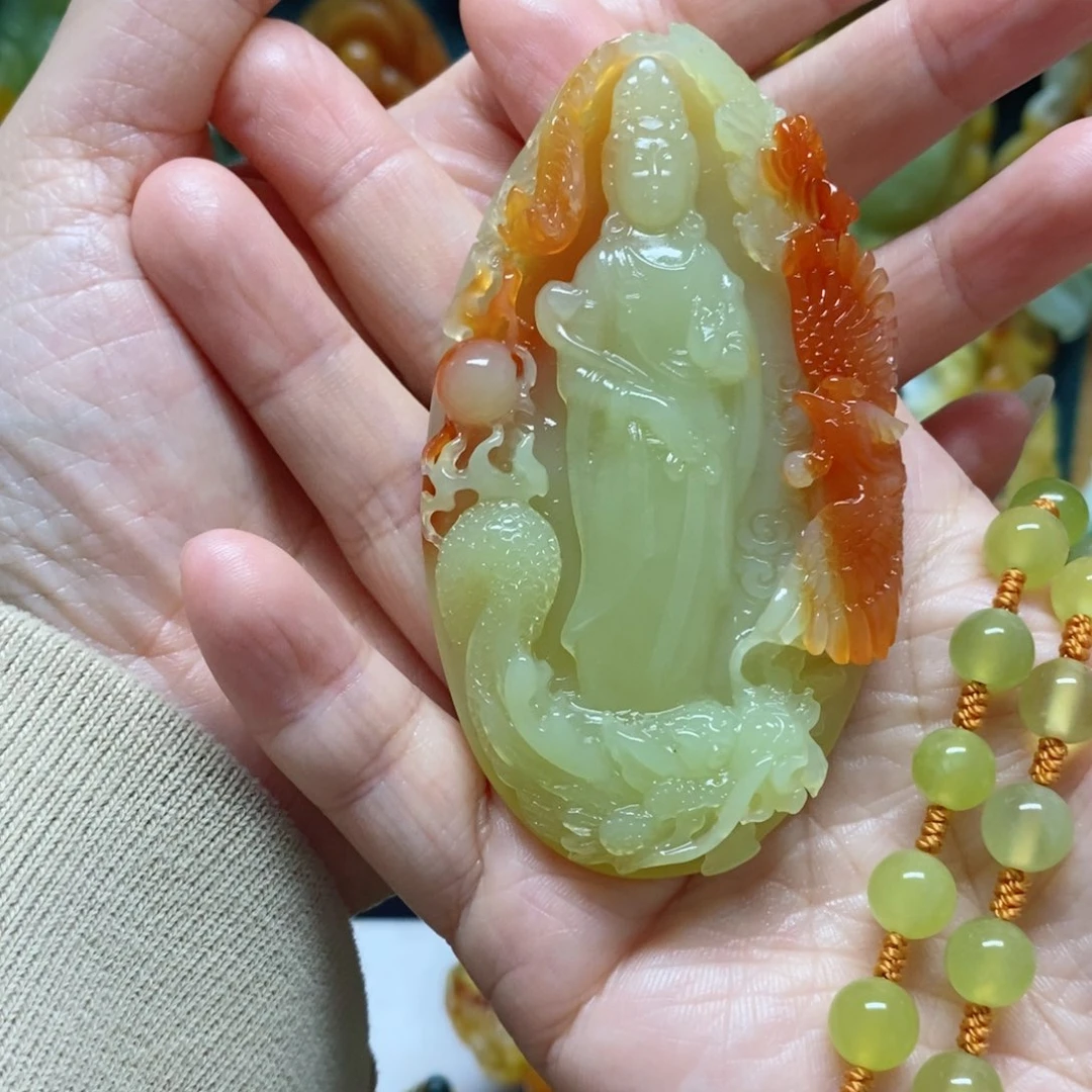 岫玉未镶嵌吊坠(赠链)ℒ****