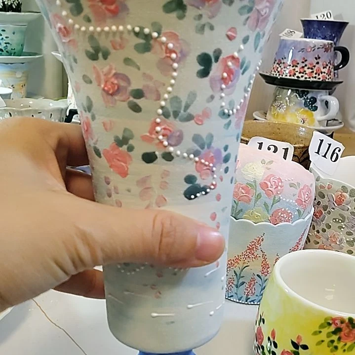 瓷杯子景德镇陶瓷釉下彩