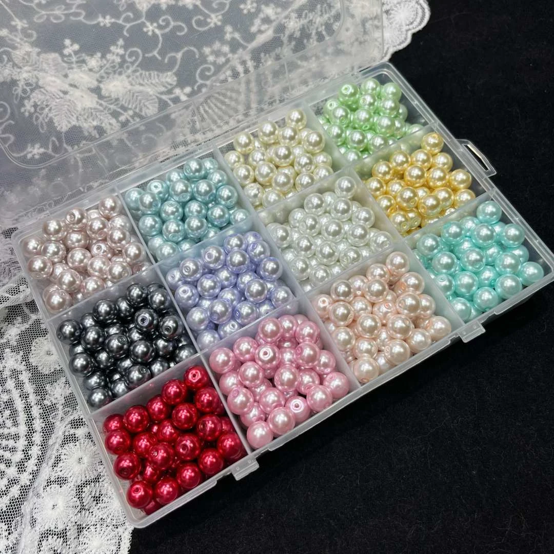 【高亮10mm珍珍】琉璃珠散珠DIY珠子戒指颜色手链串珠手工串珠