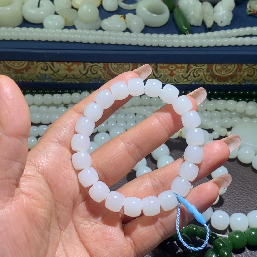 和田玉手链未镶嵌鹏