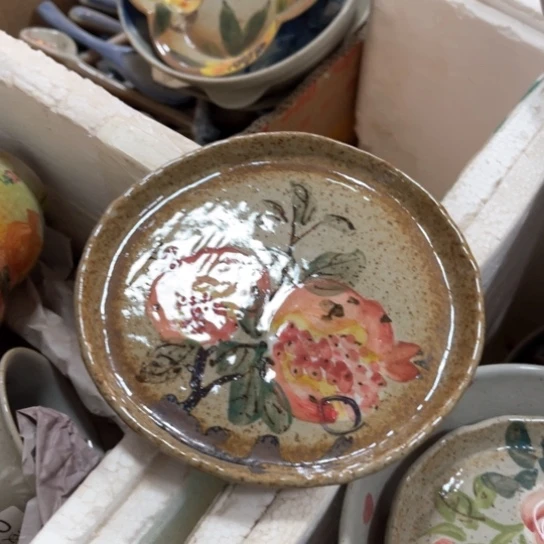 瓦当景德镇釉下手绘陶瓷