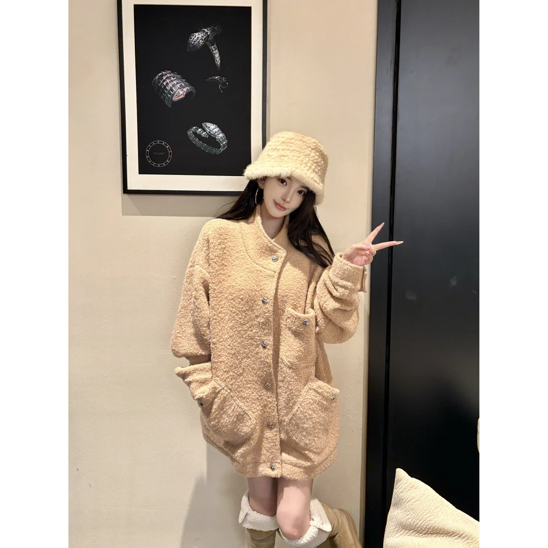 GUIDI GUDI【海清河晏】高级感时尚浪漫风外套/黄加蓝