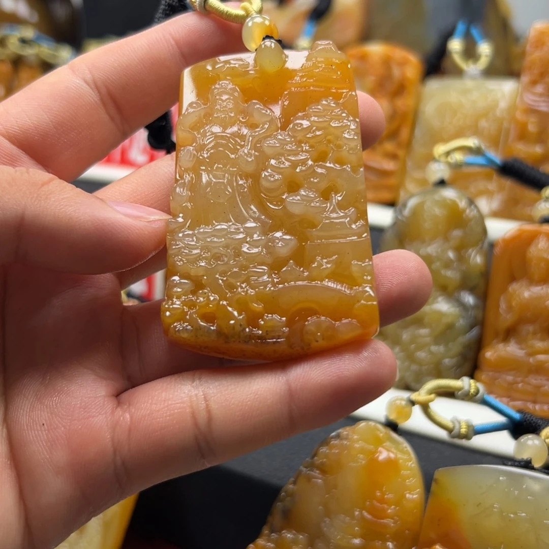 石英质玉（黄龙玉）未镶嵌黄龙玉