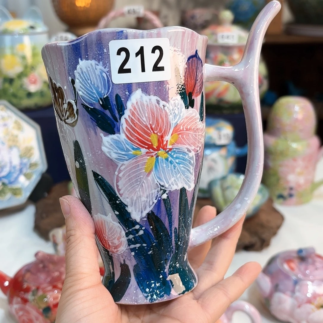 景德镇手绘高温釉下彩陶瓷茶具