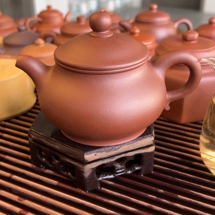 开播福利小多只100cc五彩段紫砂紫泥潘壶270c