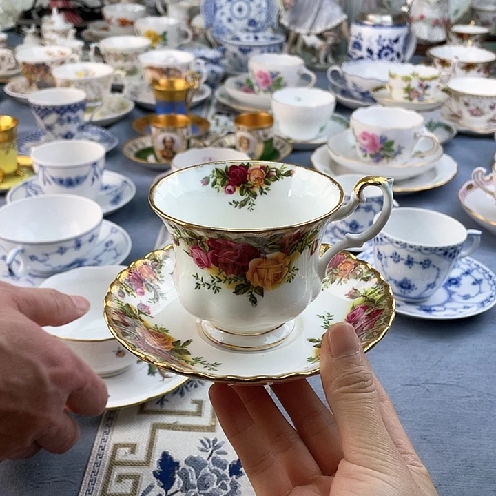 中古欧瓷瓷器小房子