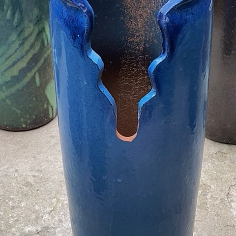 紫砂花盆口20高度53瑕疵