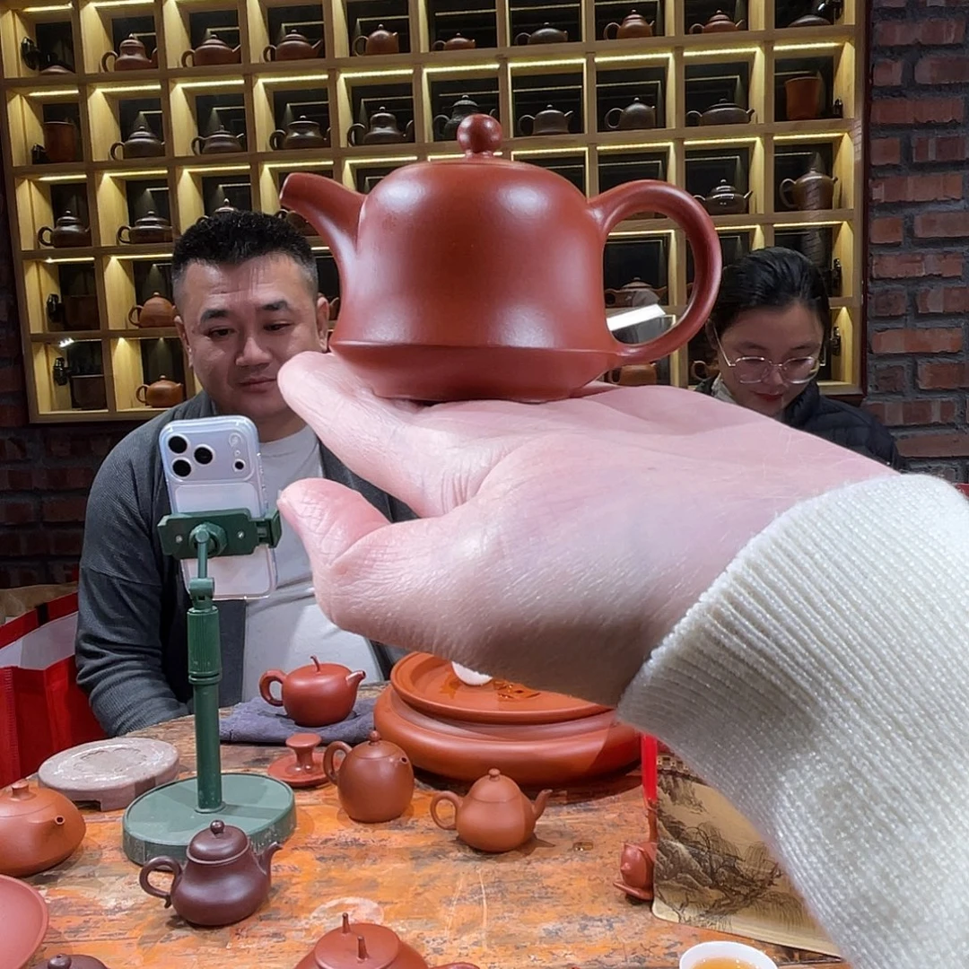 紫砂茶壶金钟大红袍60cc