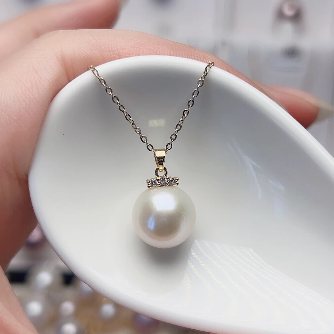 未镶嵌淡水珍珠吊坠(赠链)