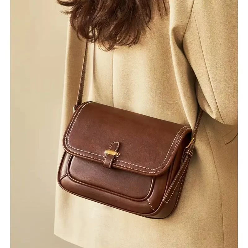 主播推荐小方包新款单肩斜挎包女秋冬季皮复古休闲百搭女士包包