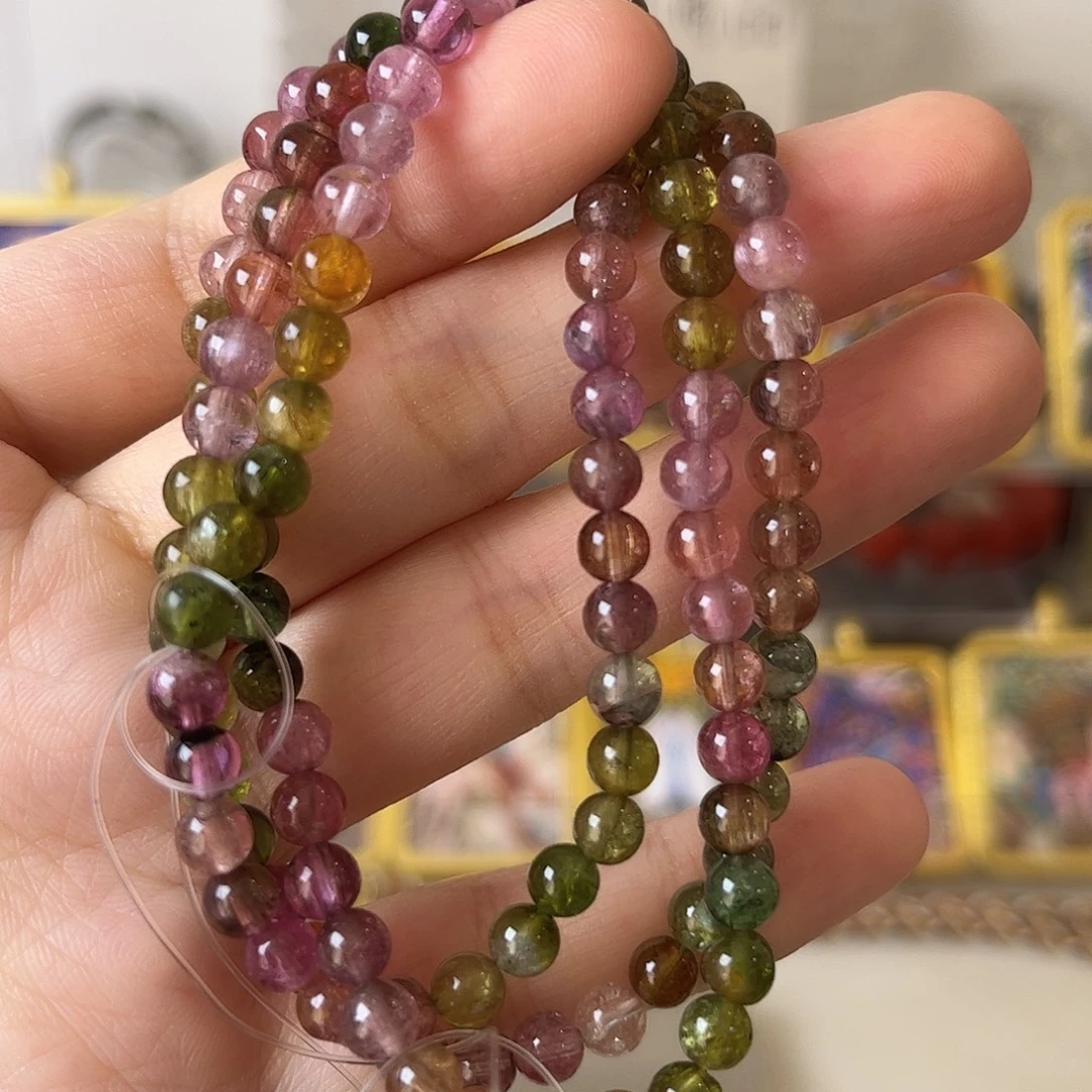 碧玺未镶嵌手链矿坑