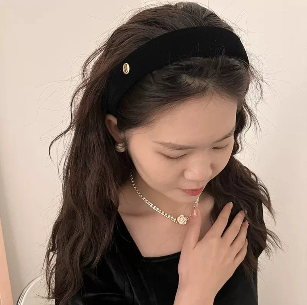 【可妍欧尼】瑞丽风网红发箍发饰2025新款原创复古千金风丝绒头饰