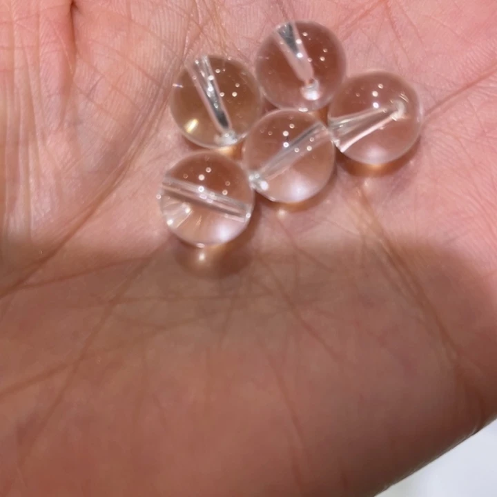 水晶手链未镶嵌羊***懒白水晶单珠