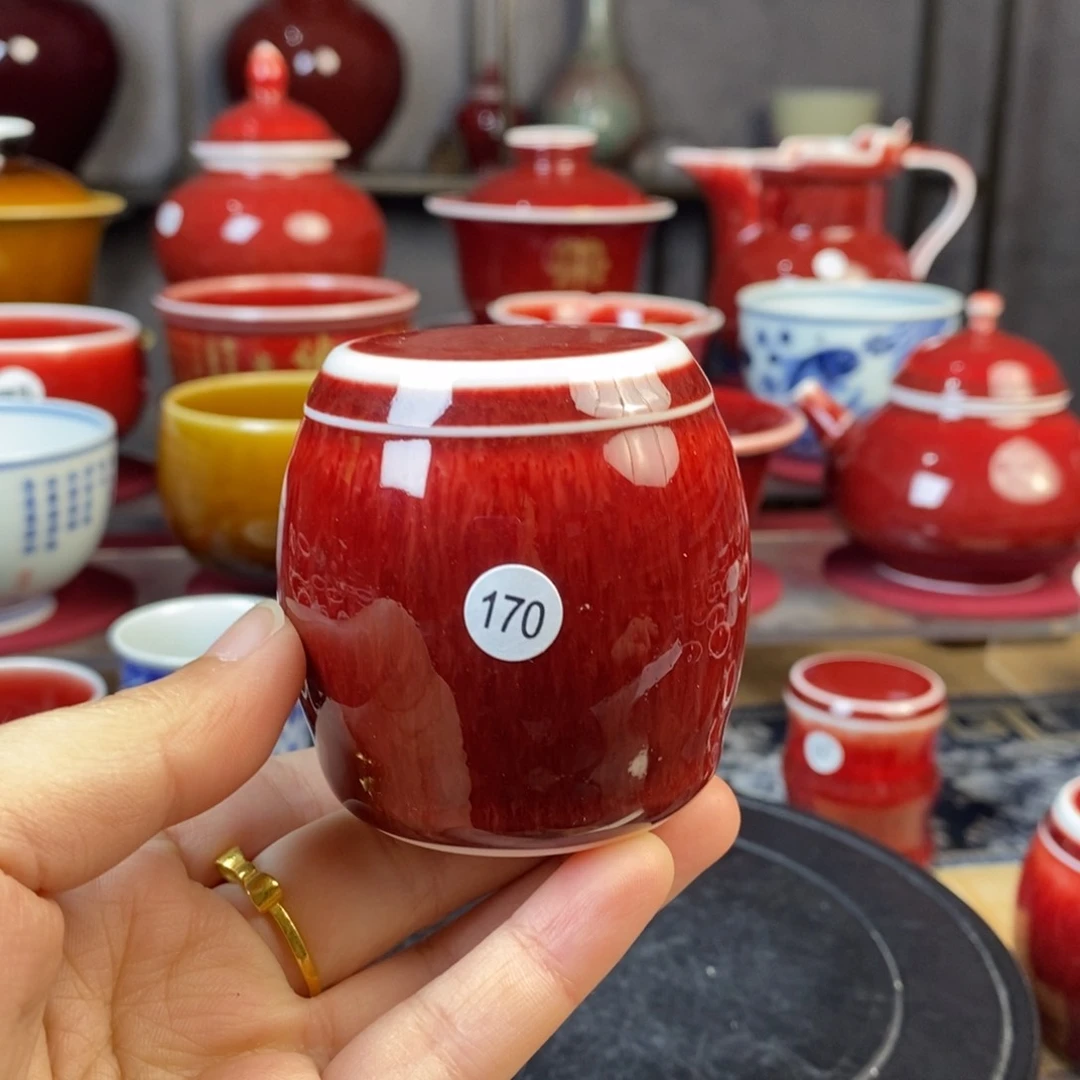 【闪购商品】雁*堂景德镇名陶坊原矿郎红