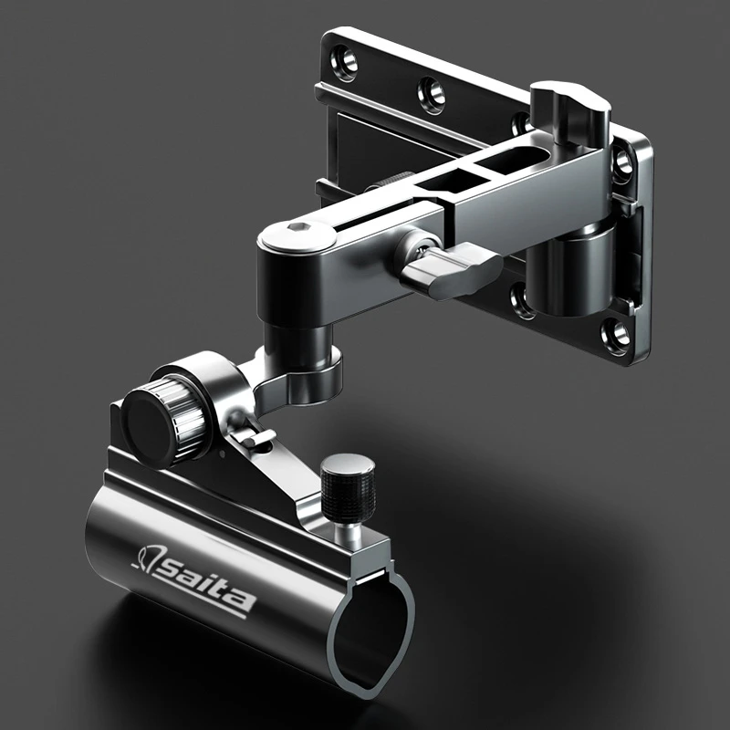 SaiTa/赛踏钓箱精工配件拐角大物竿旋转炮台架摆臂左右通用可拆卸