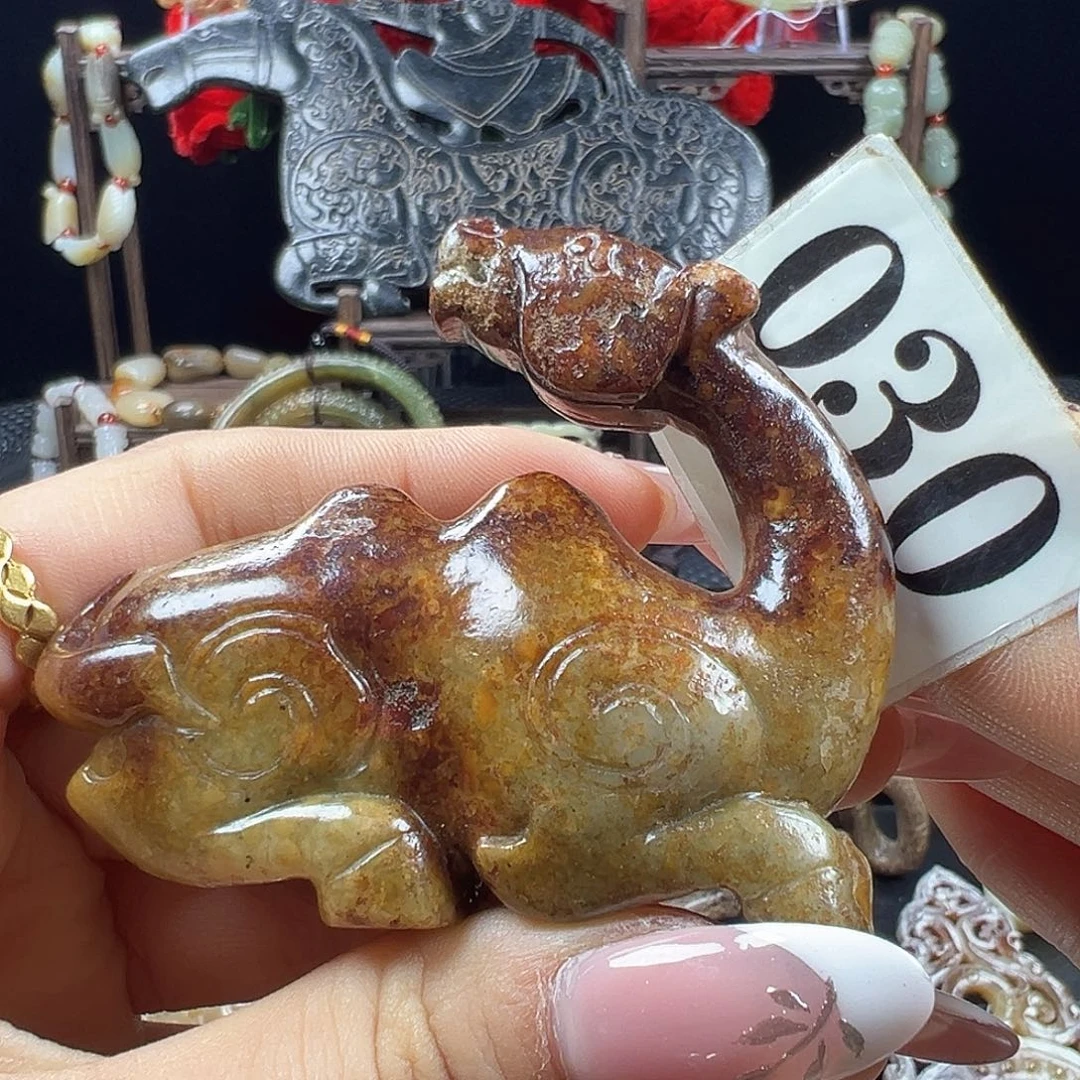 和田玉未镶嵌挂件