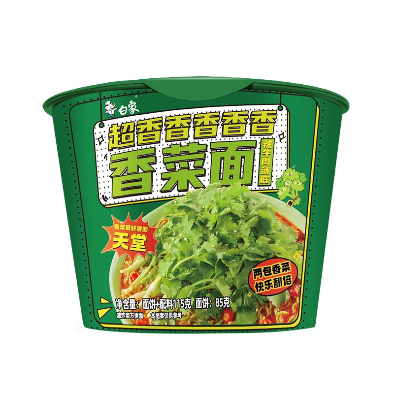 白象香菜面桶装 115g