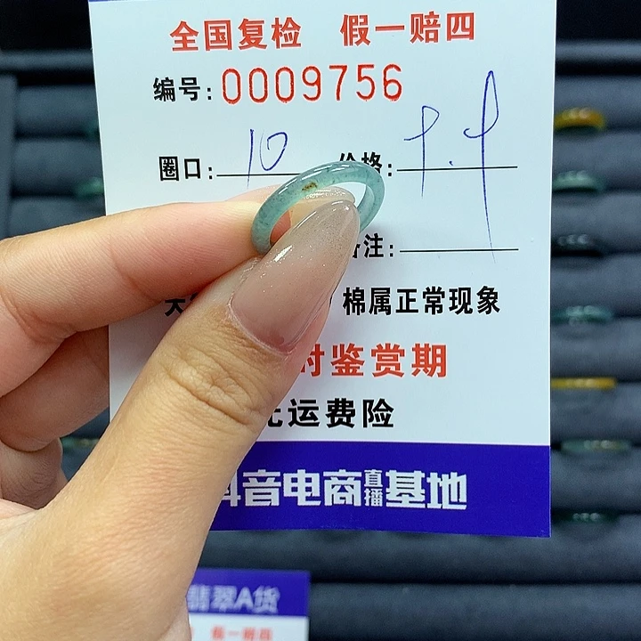 翡翠戒指未镶嵌      9756