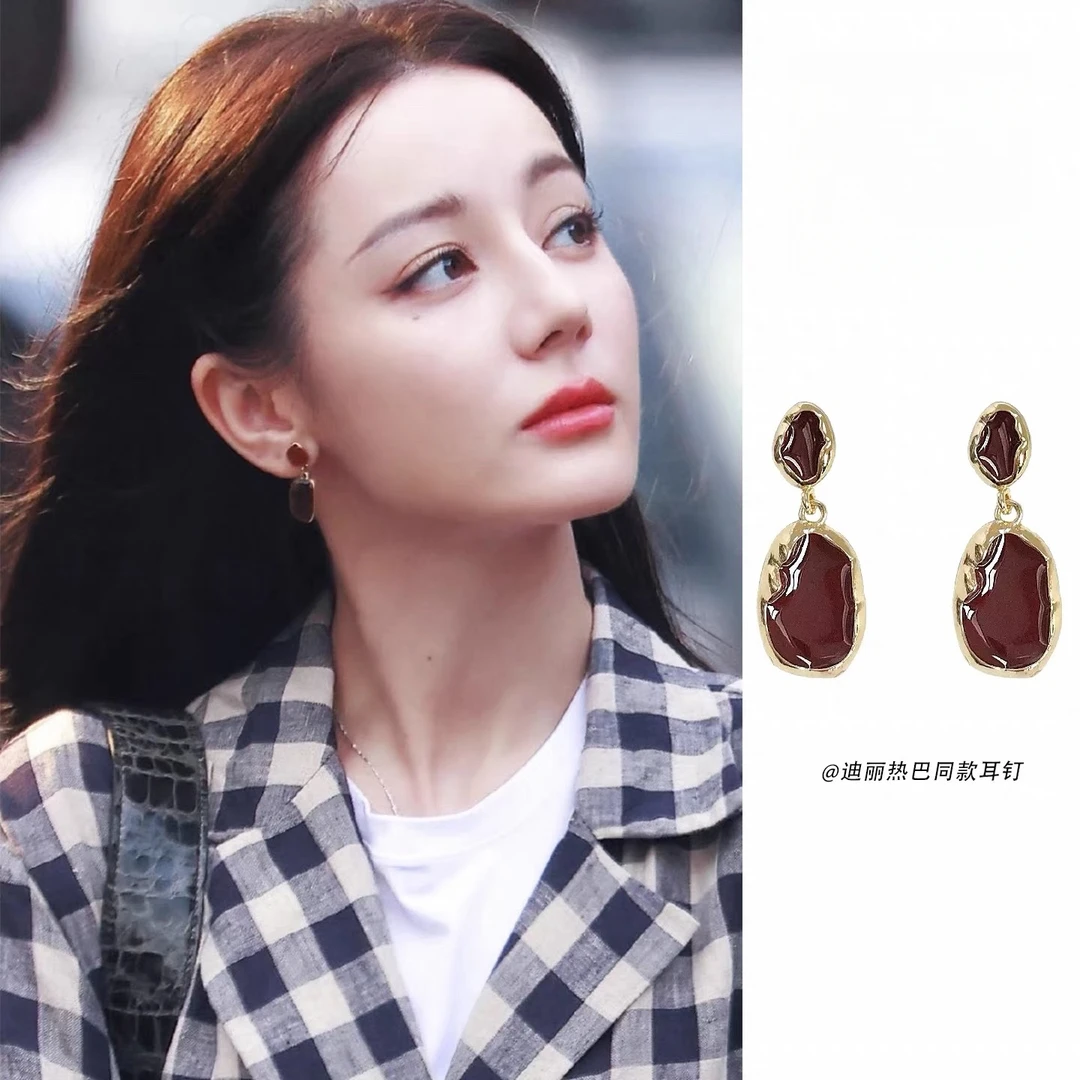 卡柒 铜合金耳饰 枭起青壤聂九罗迪丽热巴同款耳钉精致高级感耳饰