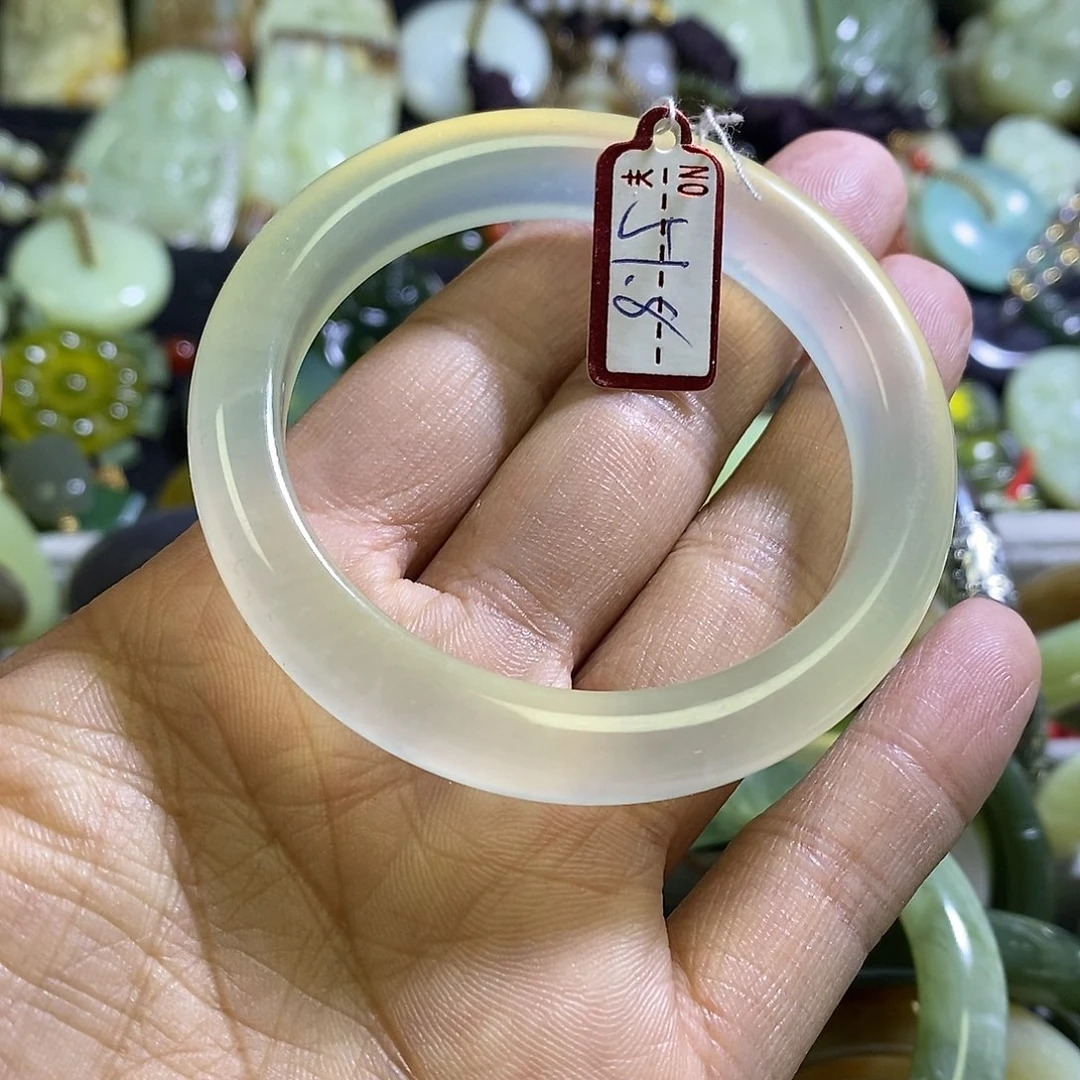 岫玉未镶嵌手镯51-52口径