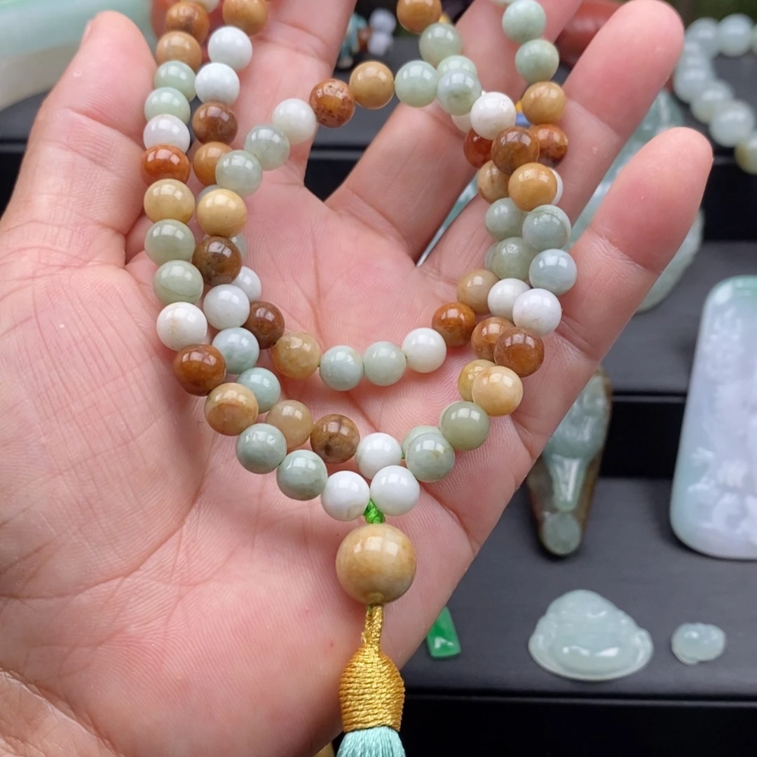 翡翠未镶嵌颈饰108