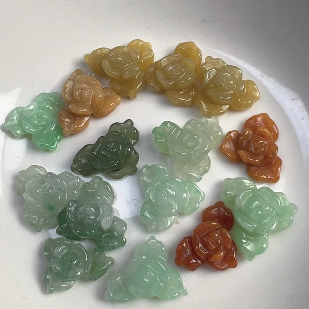 翡翠散珠翡翠花花一个可挑