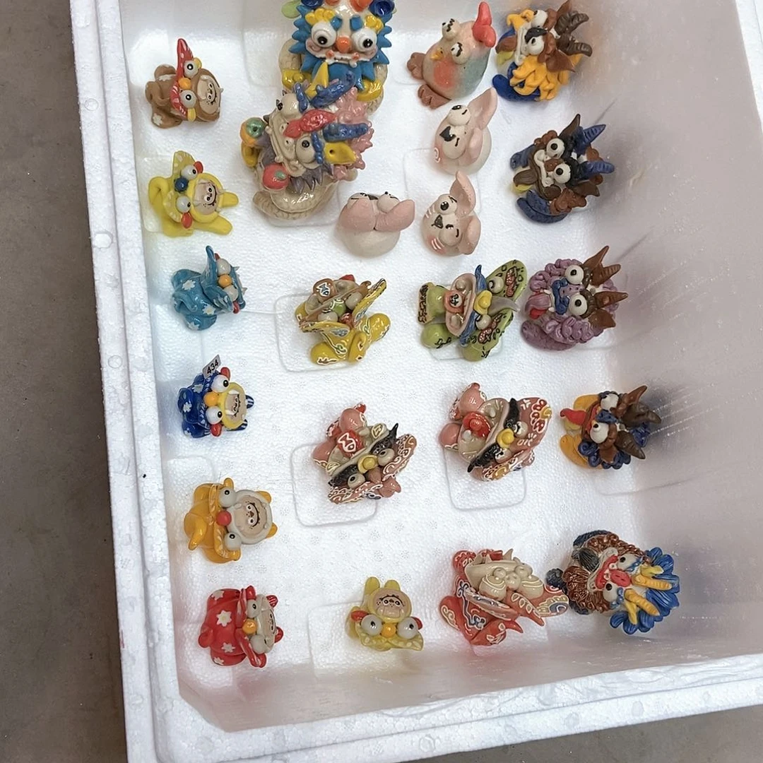 摆件富*直播间手工陶瓷摆件量大