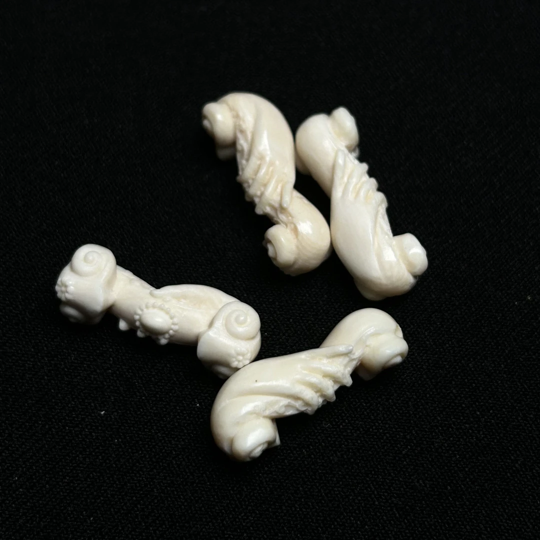 PB027 只做天然猛犸象牙 如意 约宽度9*长度24mm