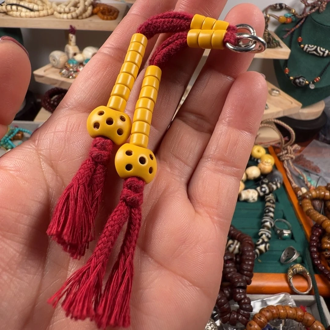 香榧木九**房一对计数器配饰