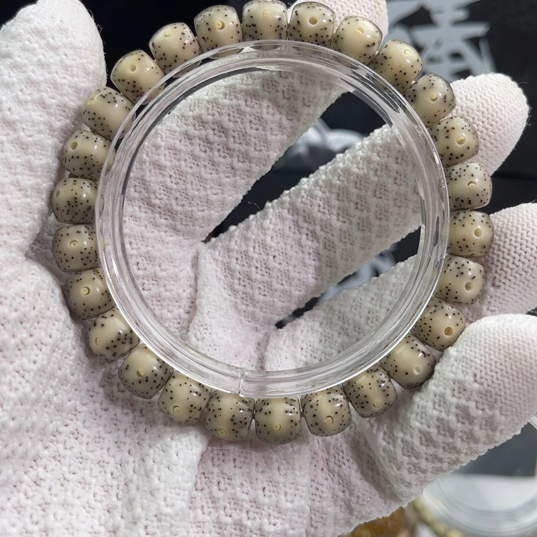 星月菩提手串石玉直切鼓珠9×8