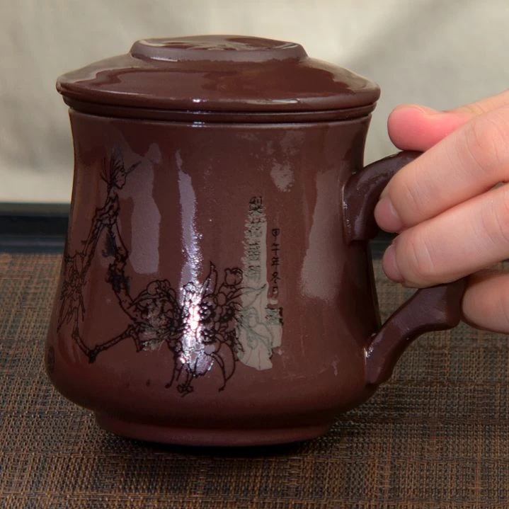 茶杯紫砂高货放漏